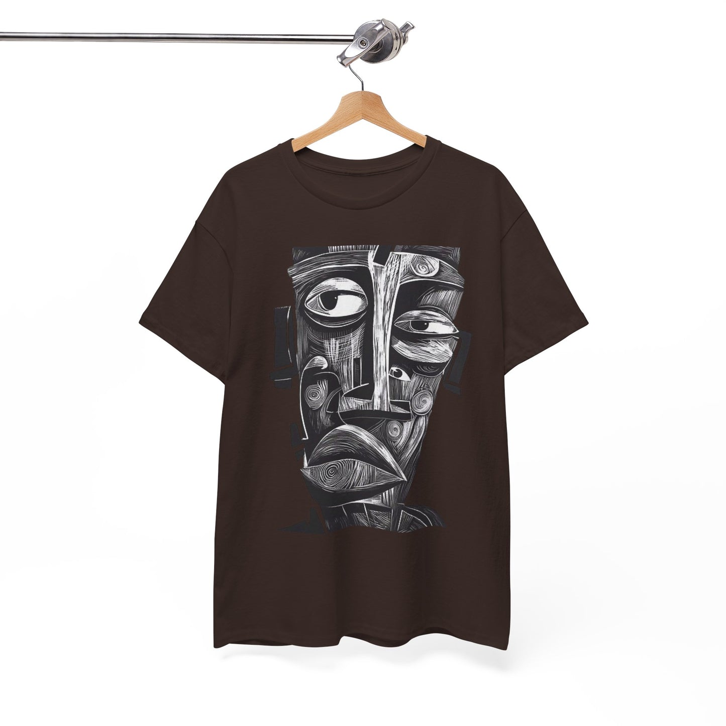 Abstract Tribal Face Graphic. unisex T-Shirt