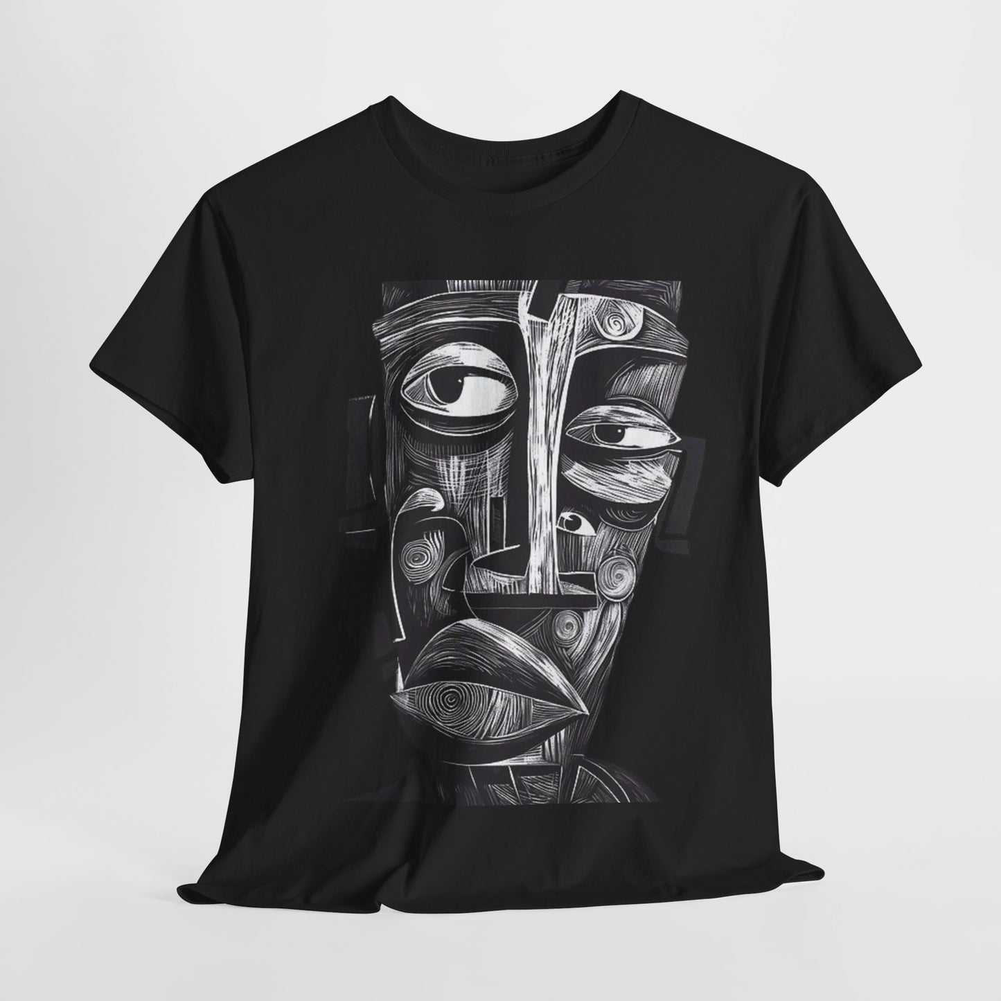 Abstract Tribal Face Graphic. unisex T-Shirt