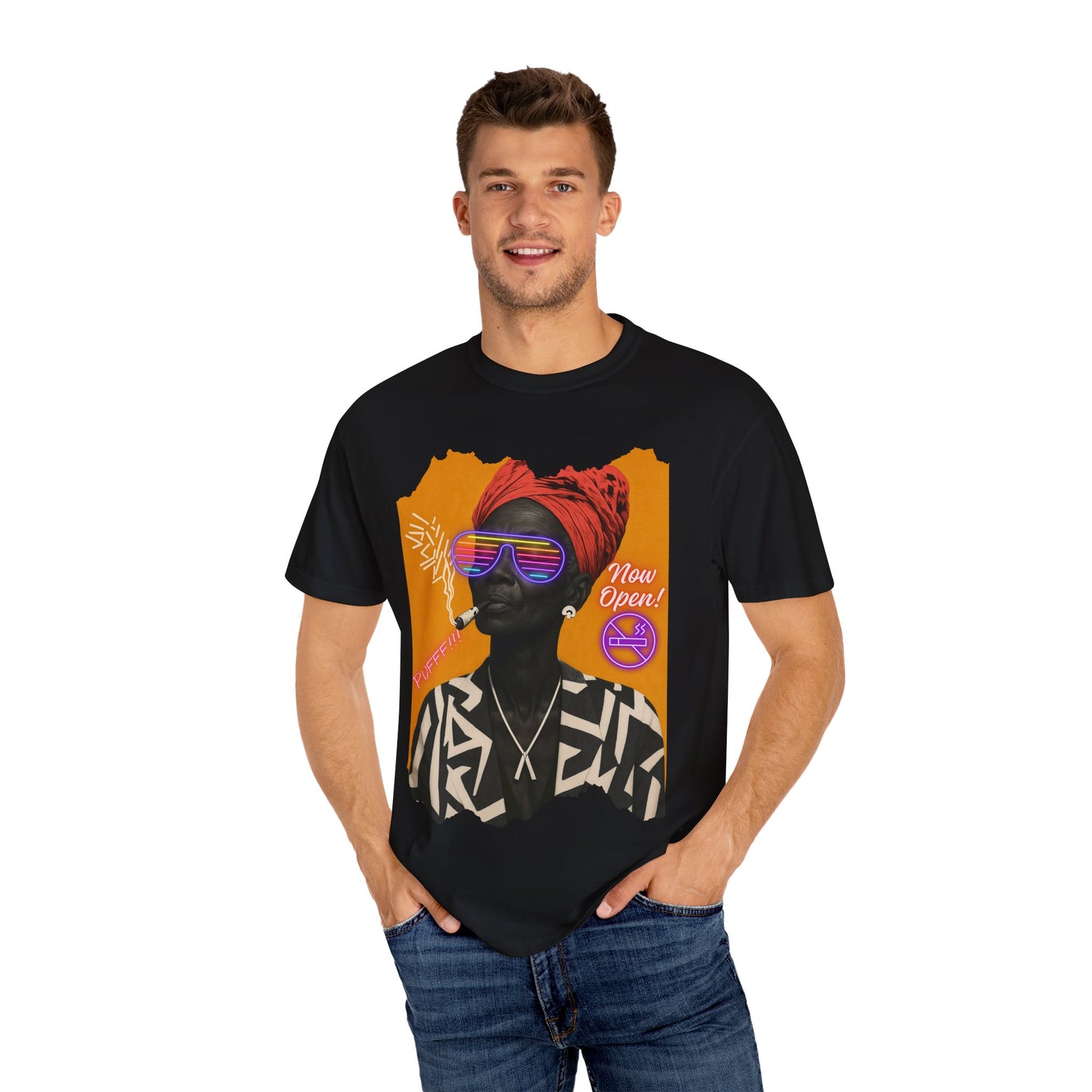 Urban Soul Statement Tee – Bold Afro-Futurist Style”