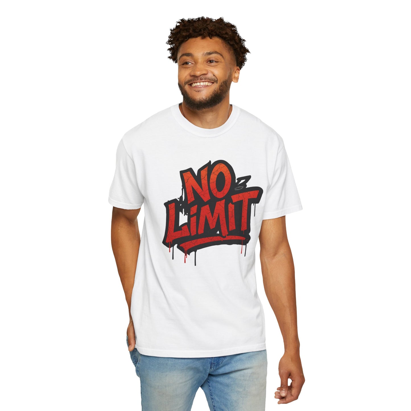 NO LIMIT Graffiti Tee – Unleash the Urban Fire
