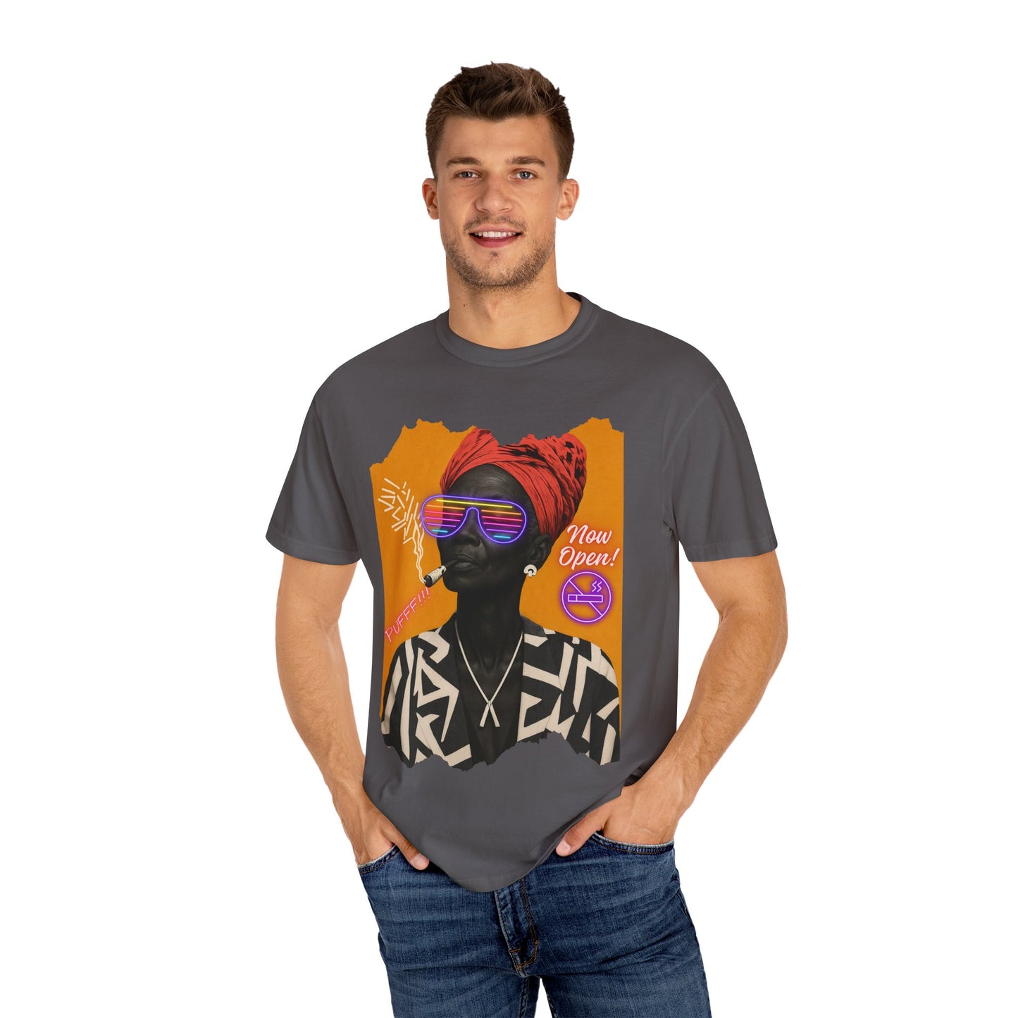 Urban Soul Statement Tee – Bold Afro-Futurist Style”