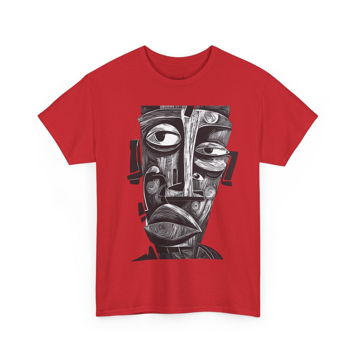 Abstract Tribal Face Graphic. unisex T-Shirt
