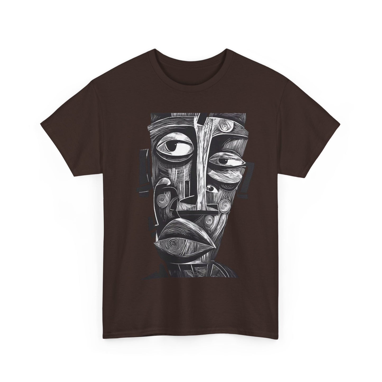 Abstract Tribal Face Graphic. unisex T-Shirt