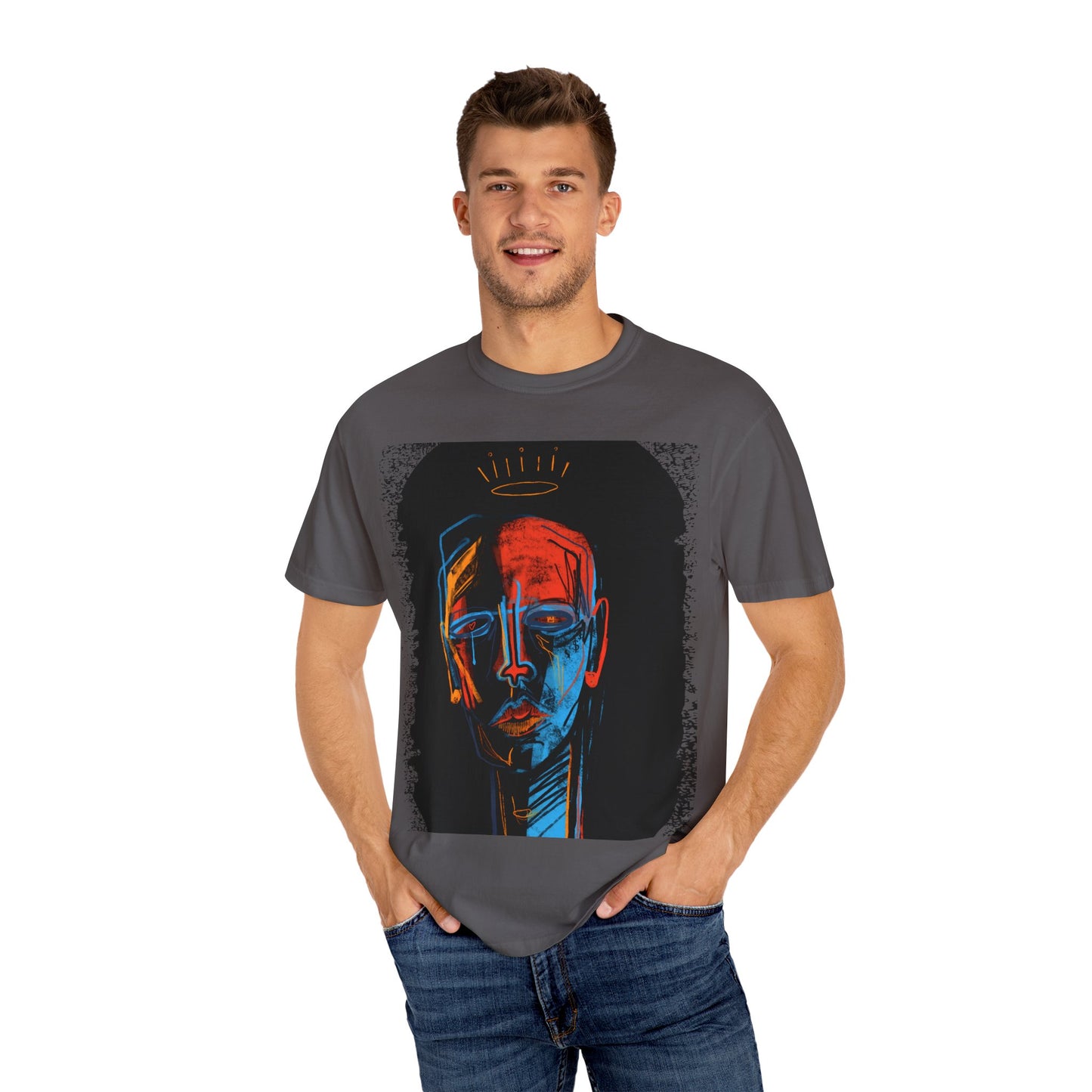 T-Shirt with Abstract Design