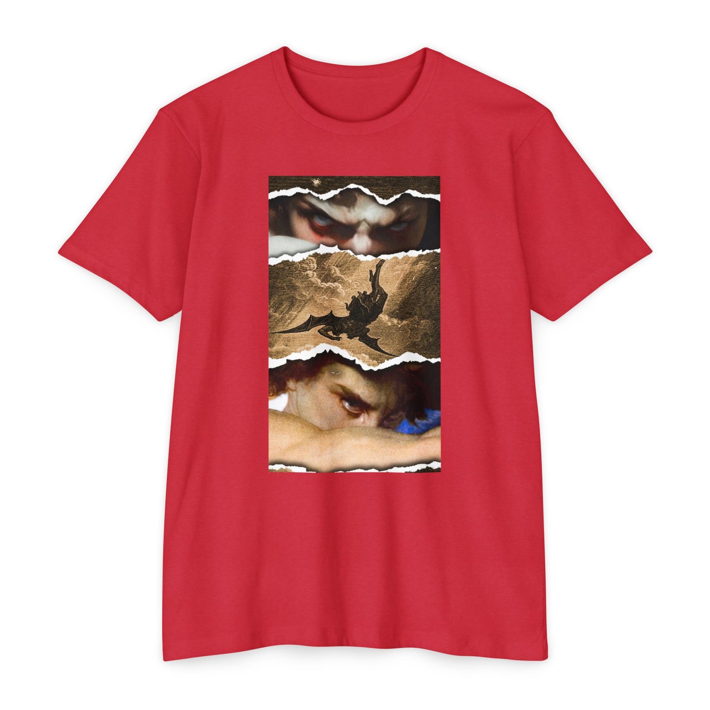 Artistic Unisex T-Shirt with Dramatic Design