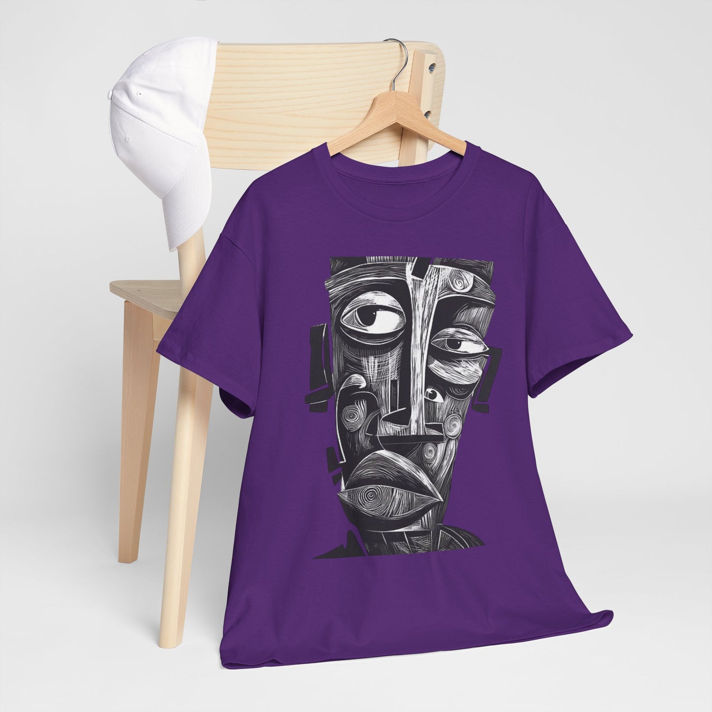 Abstract Tribal Face Graphic. unisex T-Shirt