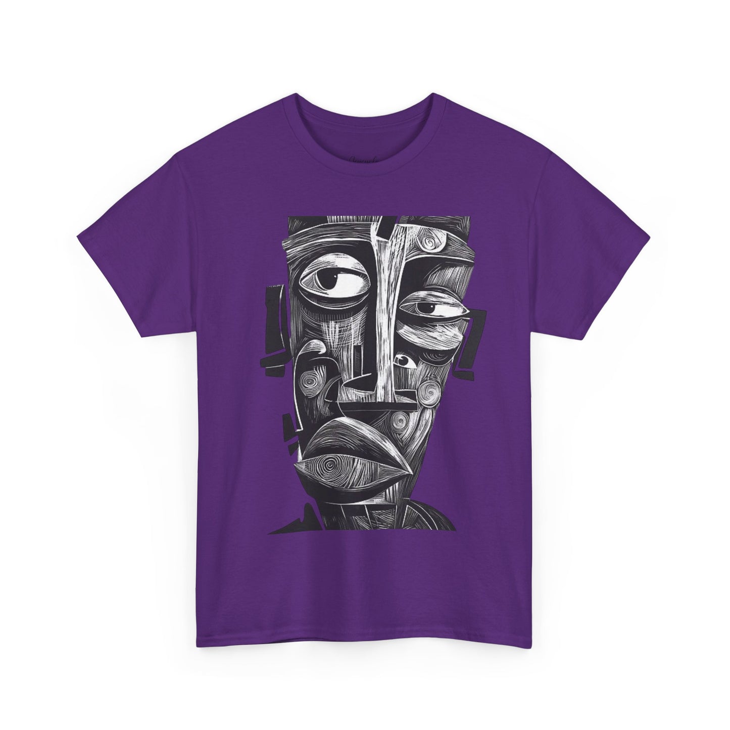 Abstract Tribal Face Graphic. unisex T-Shirt