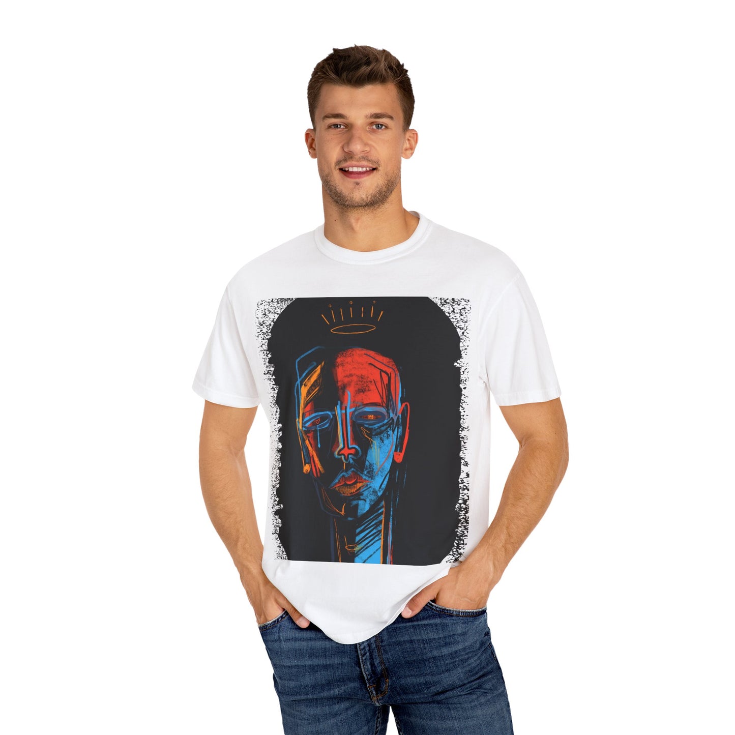 T-Shirt with Abstract Design