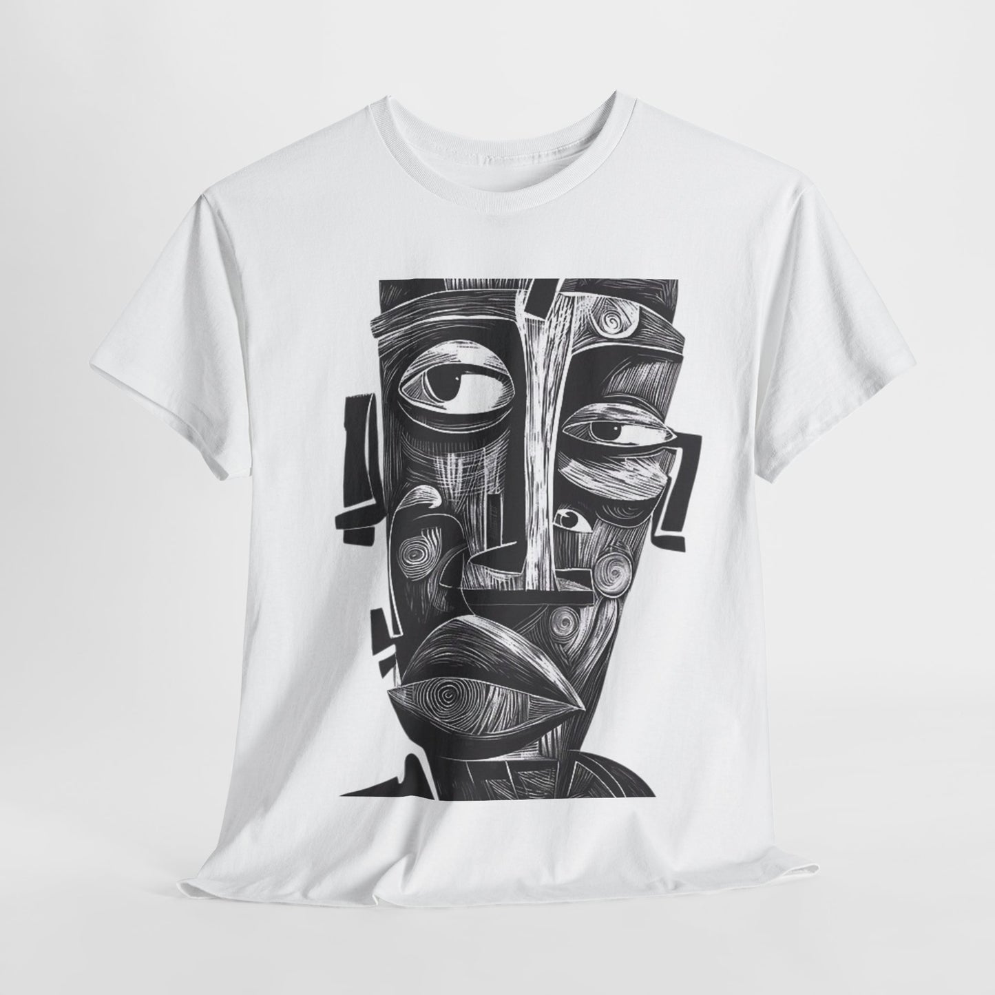 Abstract Tribal Face Graphic. unisex T-Shirt