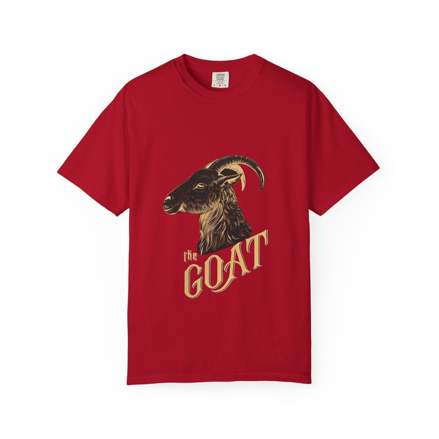 THE GOAT – Bold Red Graphic Tee