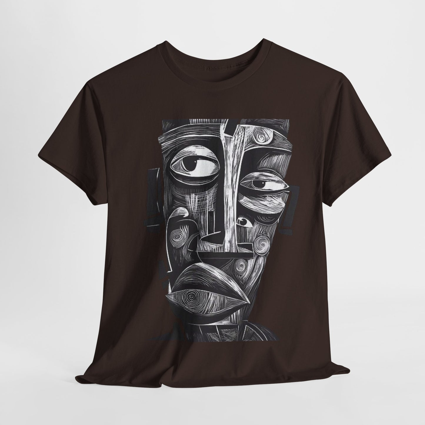 Abstract Tribal Face Graphic. unisex T-Shirt