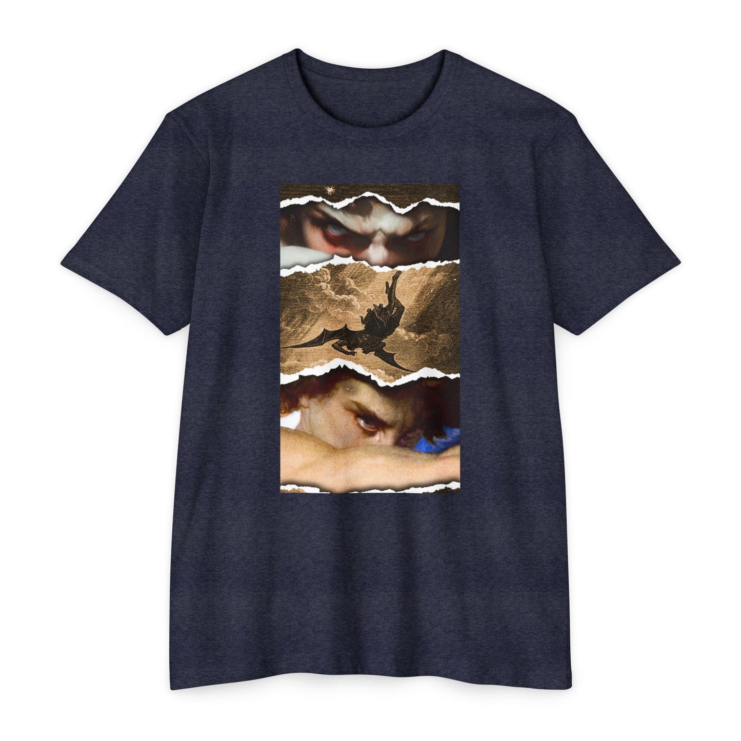 Artistic Unisex T-Shirt with Dramatic Design