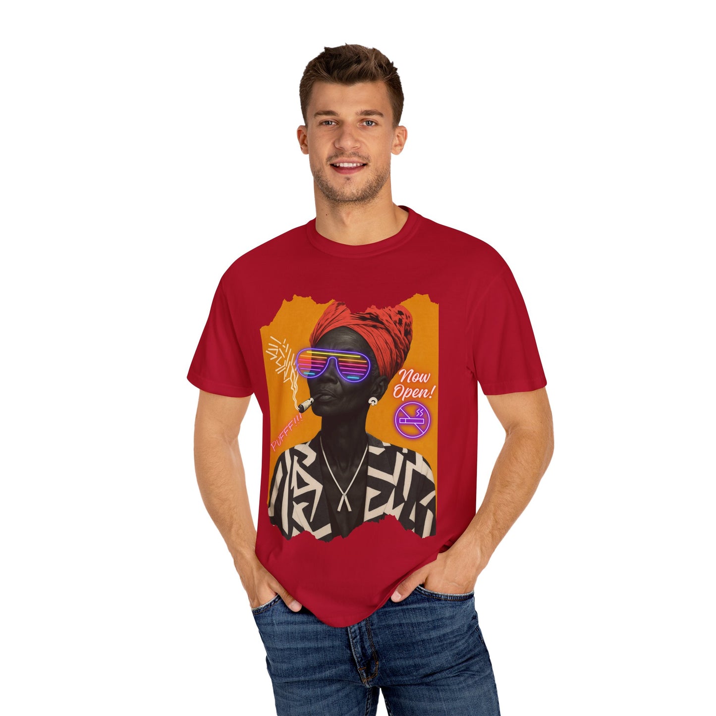 Urban Soul Statement Tee – Bold Afro-Futurist Style”