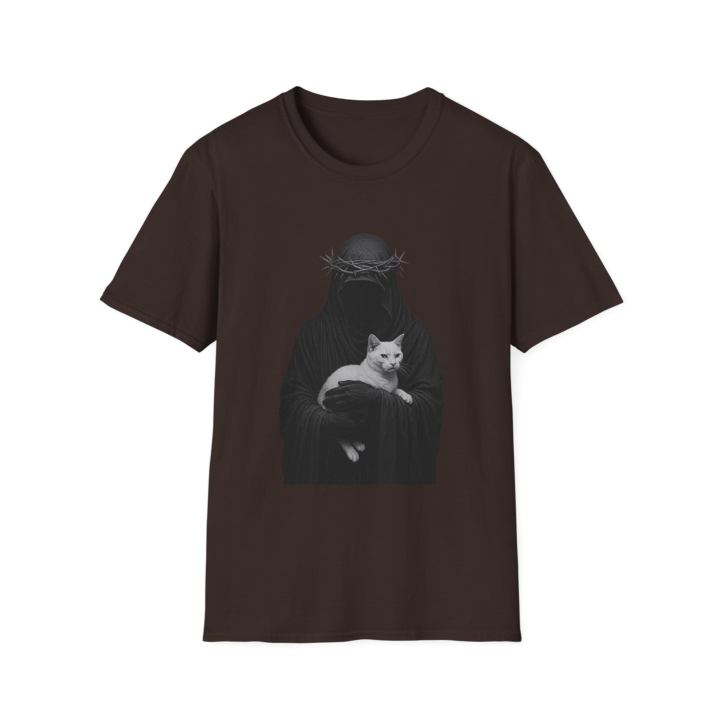Stylish Cat & Alien Graphic T-Shirt