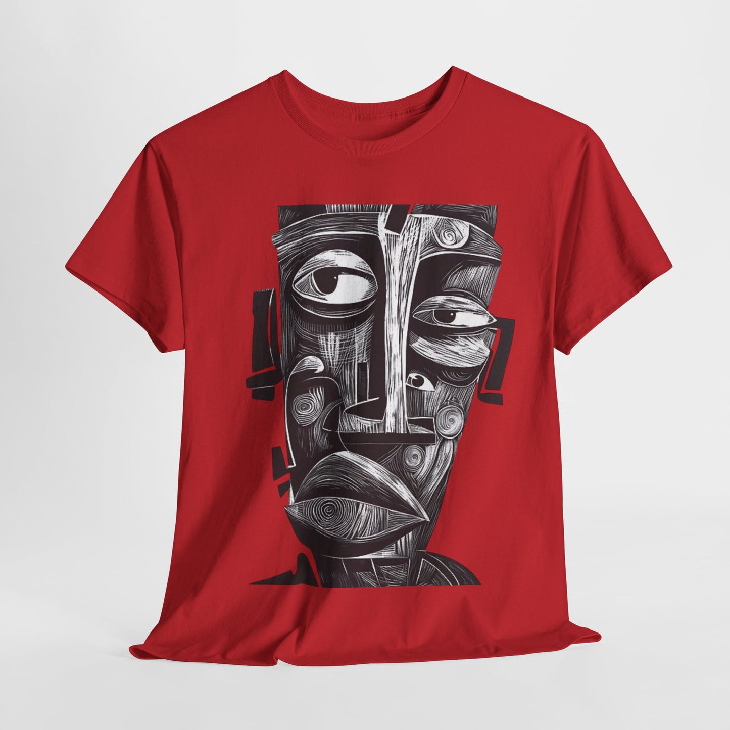 Abstract Tribal Face Graphic. unisex T-Shirt