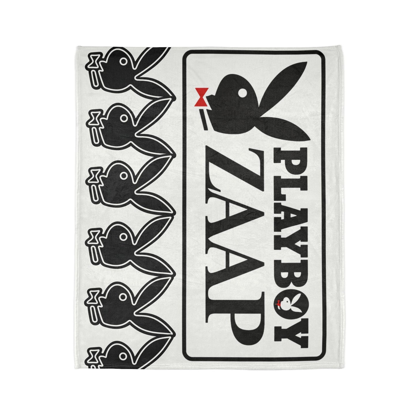 Playboy-Inspired Soft Polyester Blanket