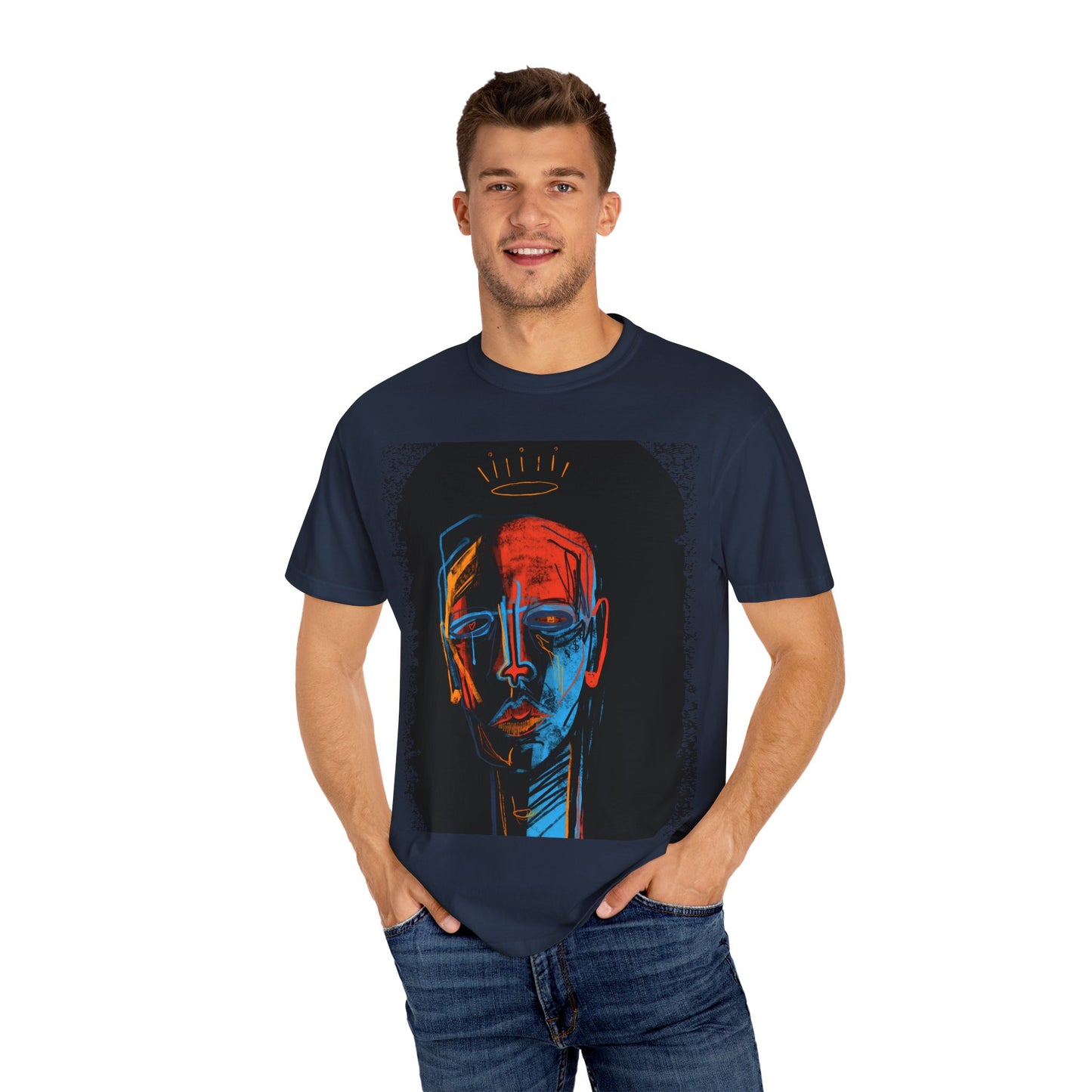 T-Shirt with Abstract Design