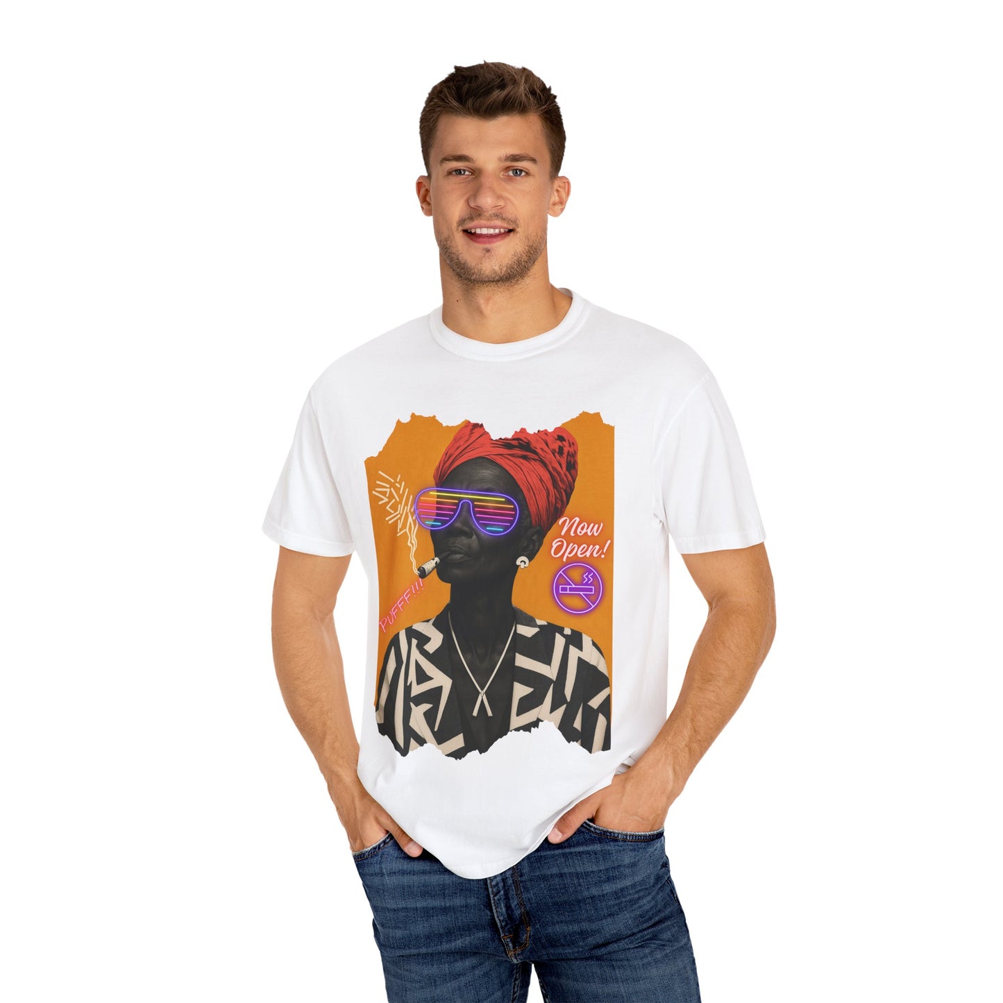 Urban Soul Statement Tee – Bold Afro-Futurist Style”