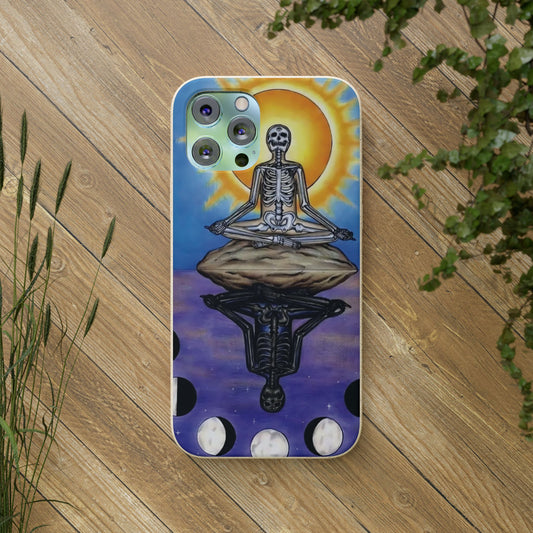 Phone Cases Skeleton Meditation