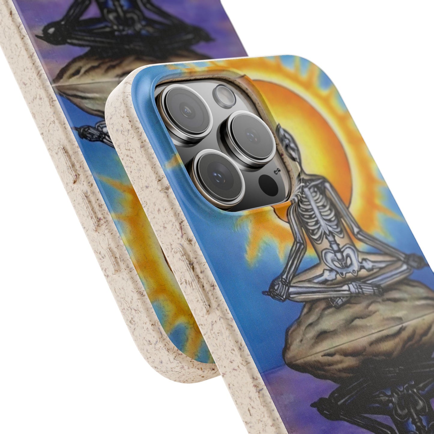 Phone Cases Skeleton Meditation