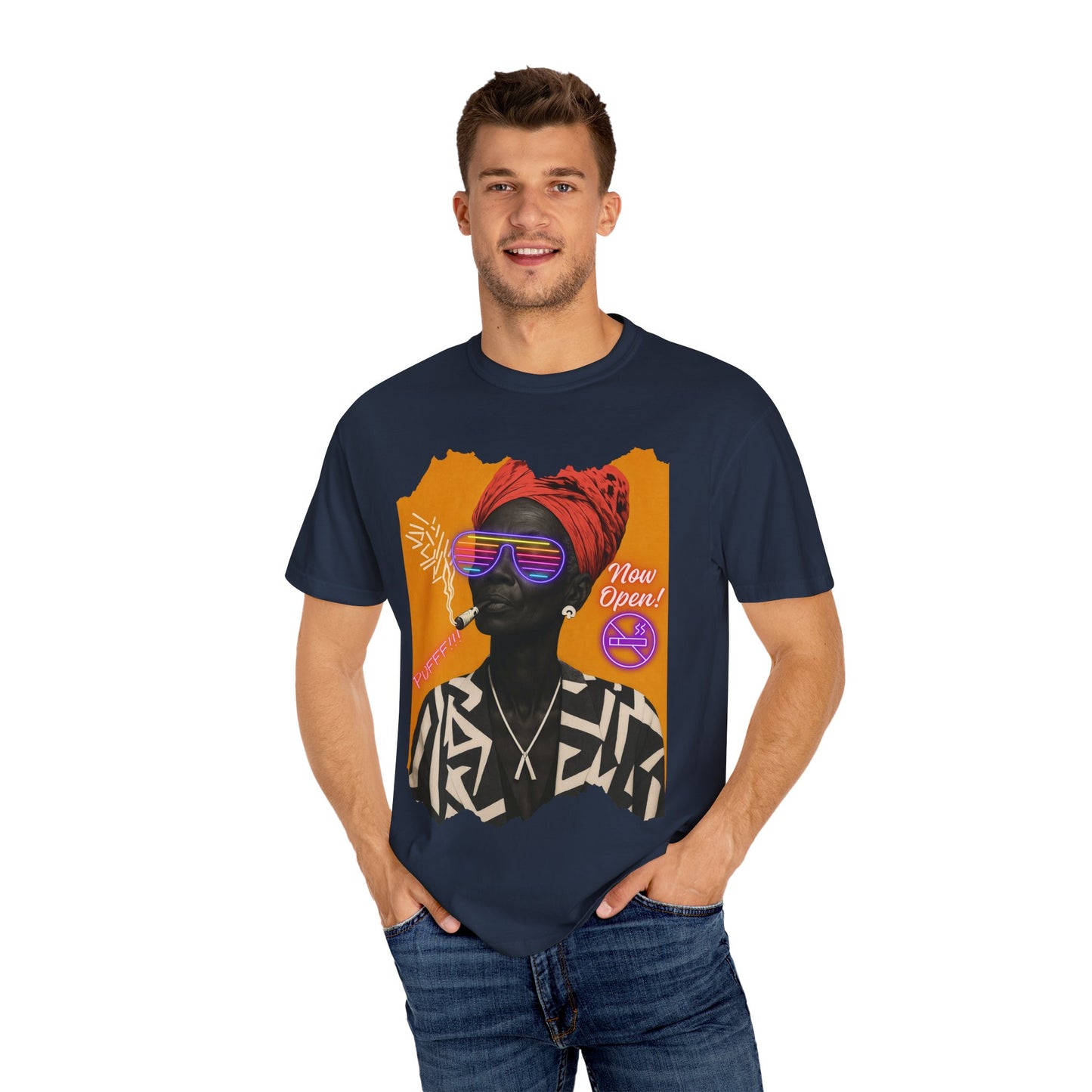 Urban Soul Statement Tee – Bold Afro-Futurist Style”