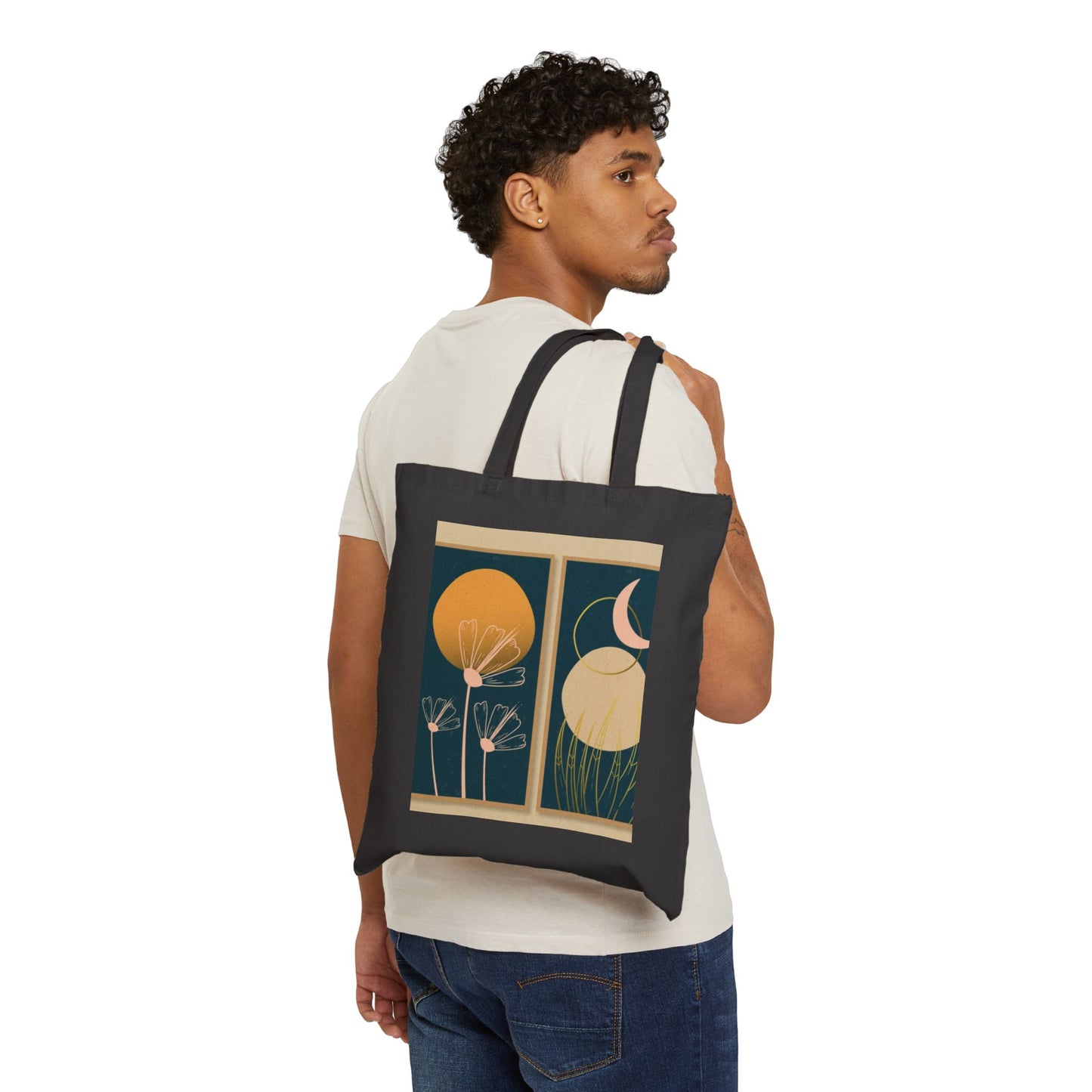 Boho Floral Tote Bag