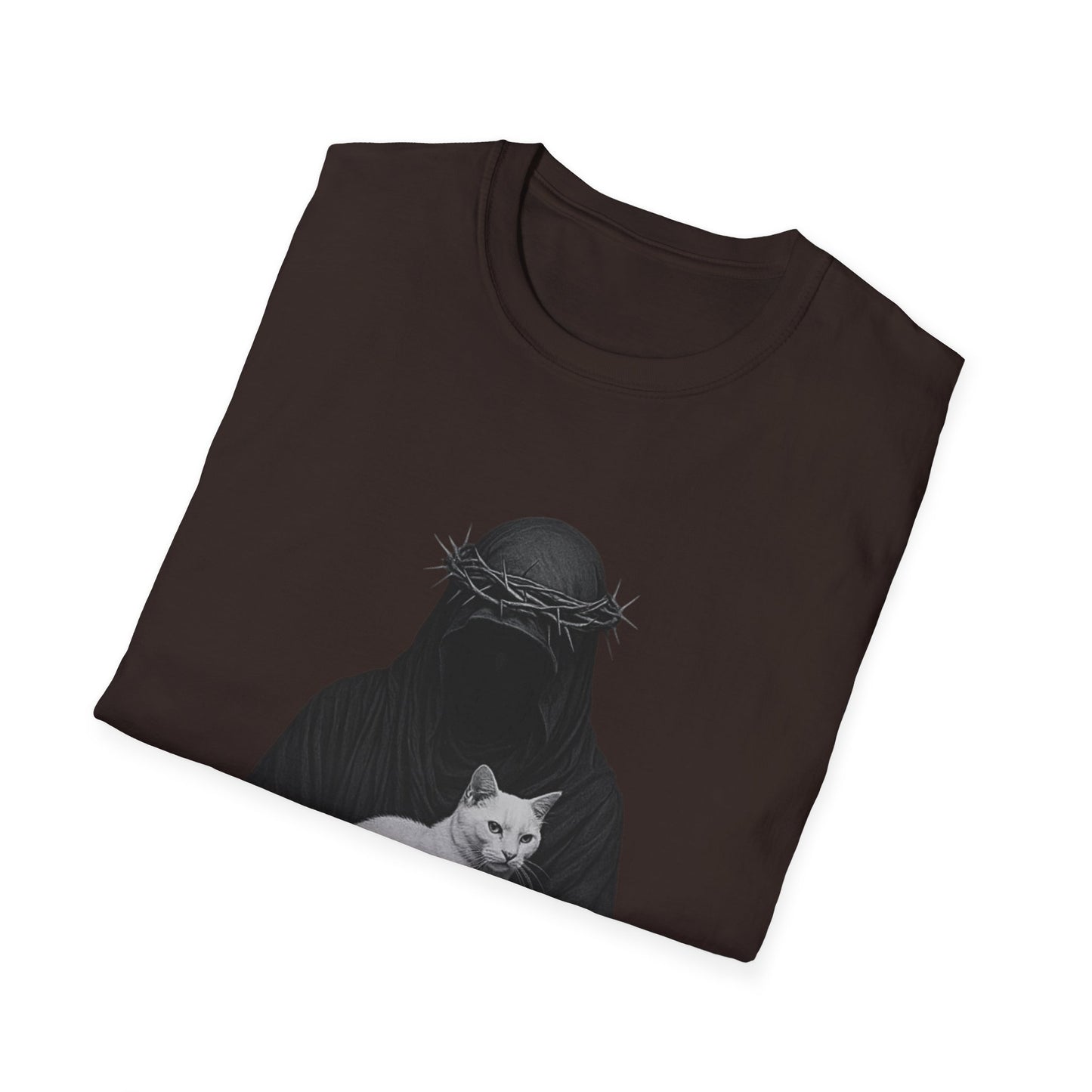 Stylish Cat & Alien Graphic T-Shirt