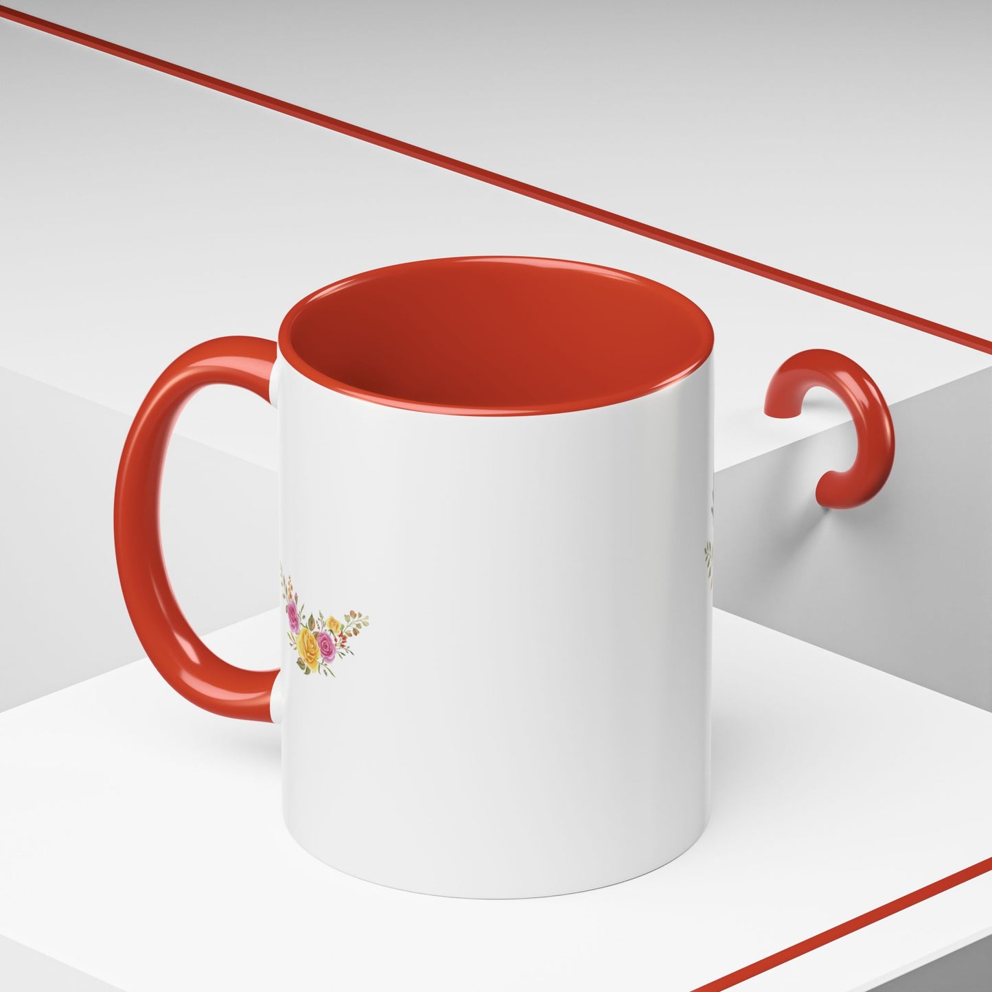 Floral Happy Birthday Coffee Mug