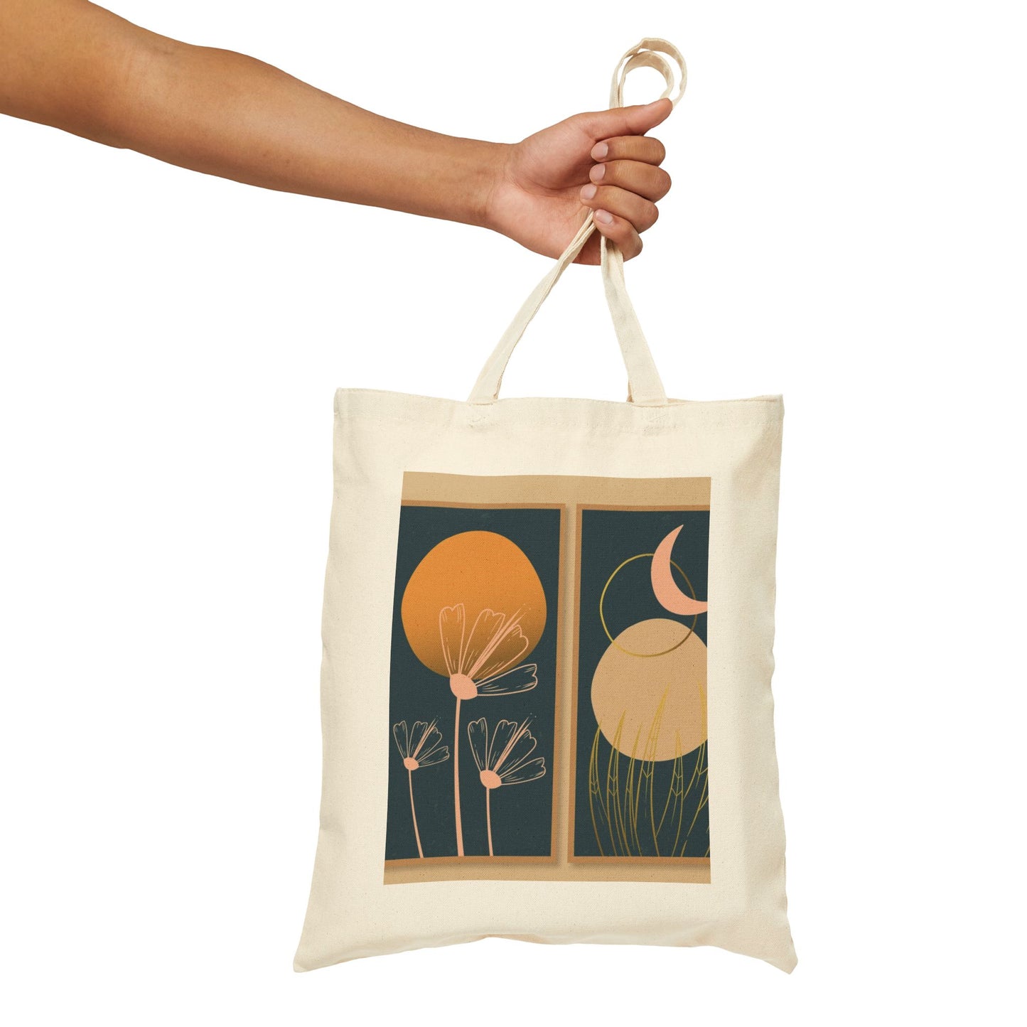 Boho Floral Tote Bag