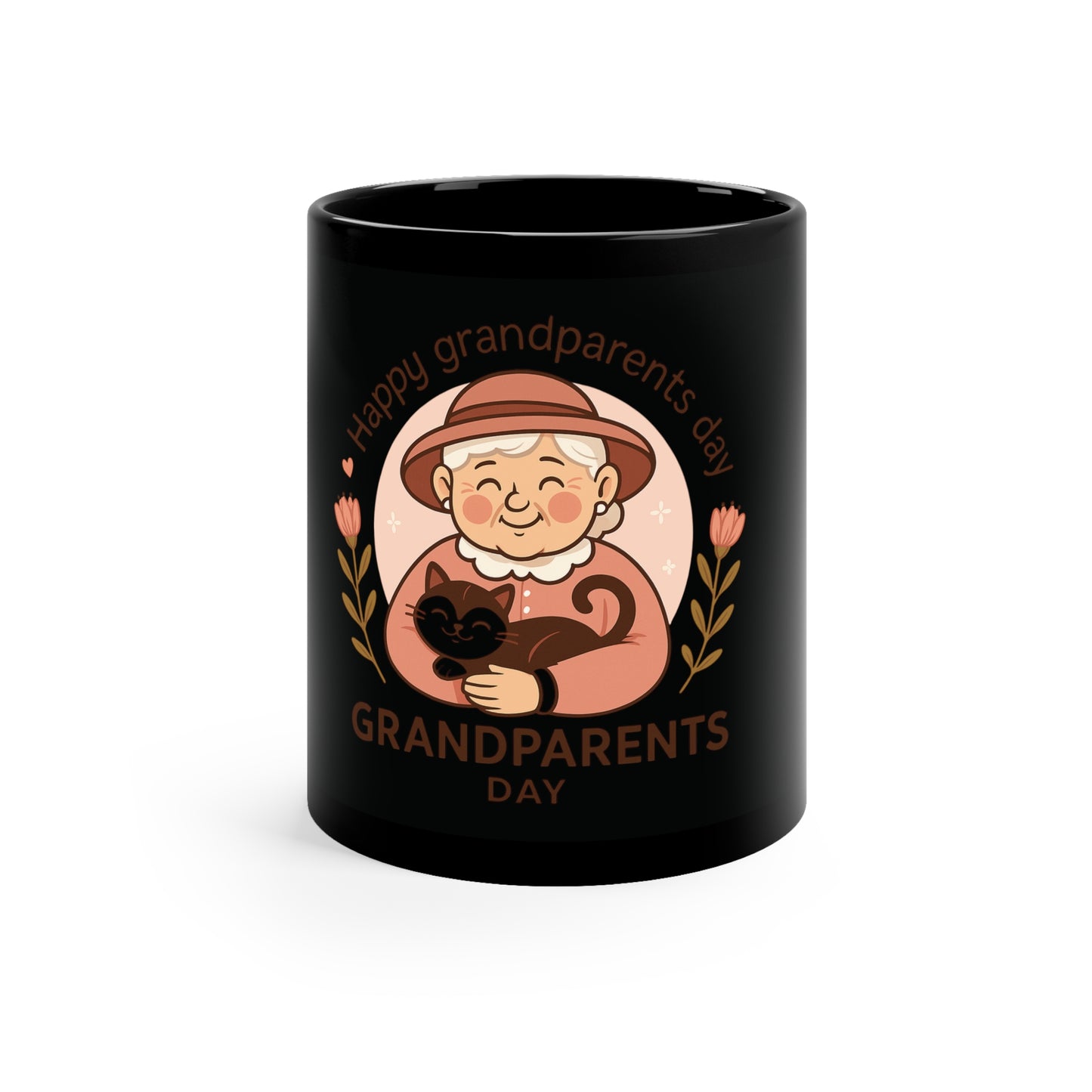 Grandparents Day Black Coffee Mug