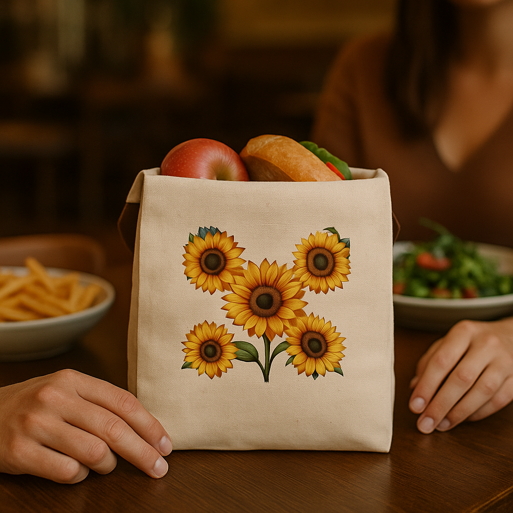 Sunflower tote Lunch Bag