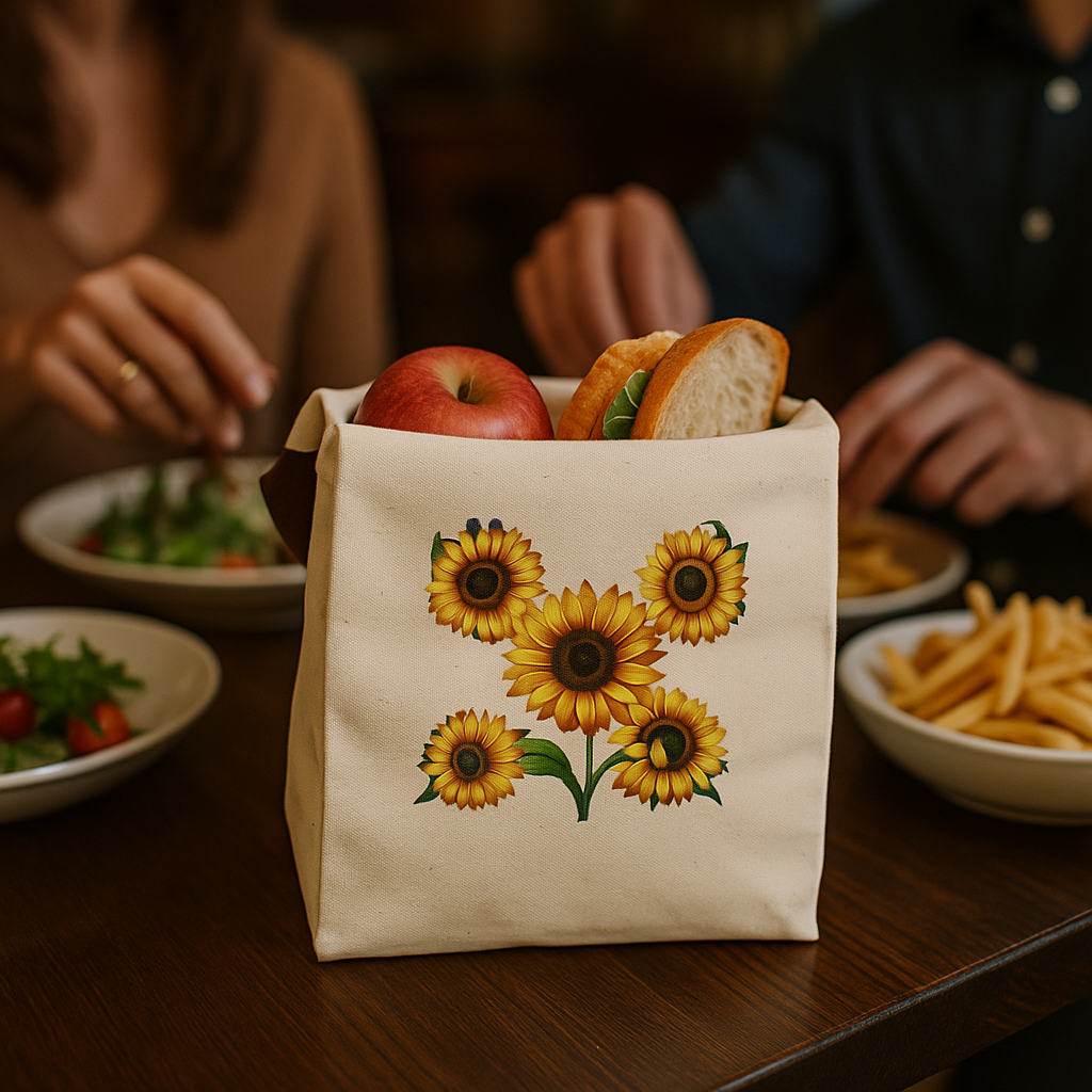 Sunflower tote Lunch Bag