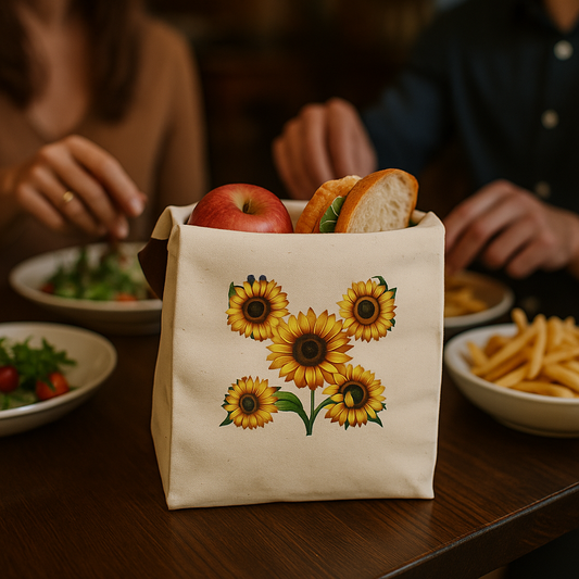 Sunflower tote Lunch Bag