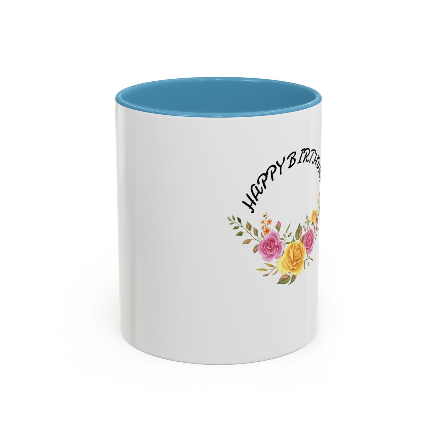 Floral Happy Birthday Coffee Mug
