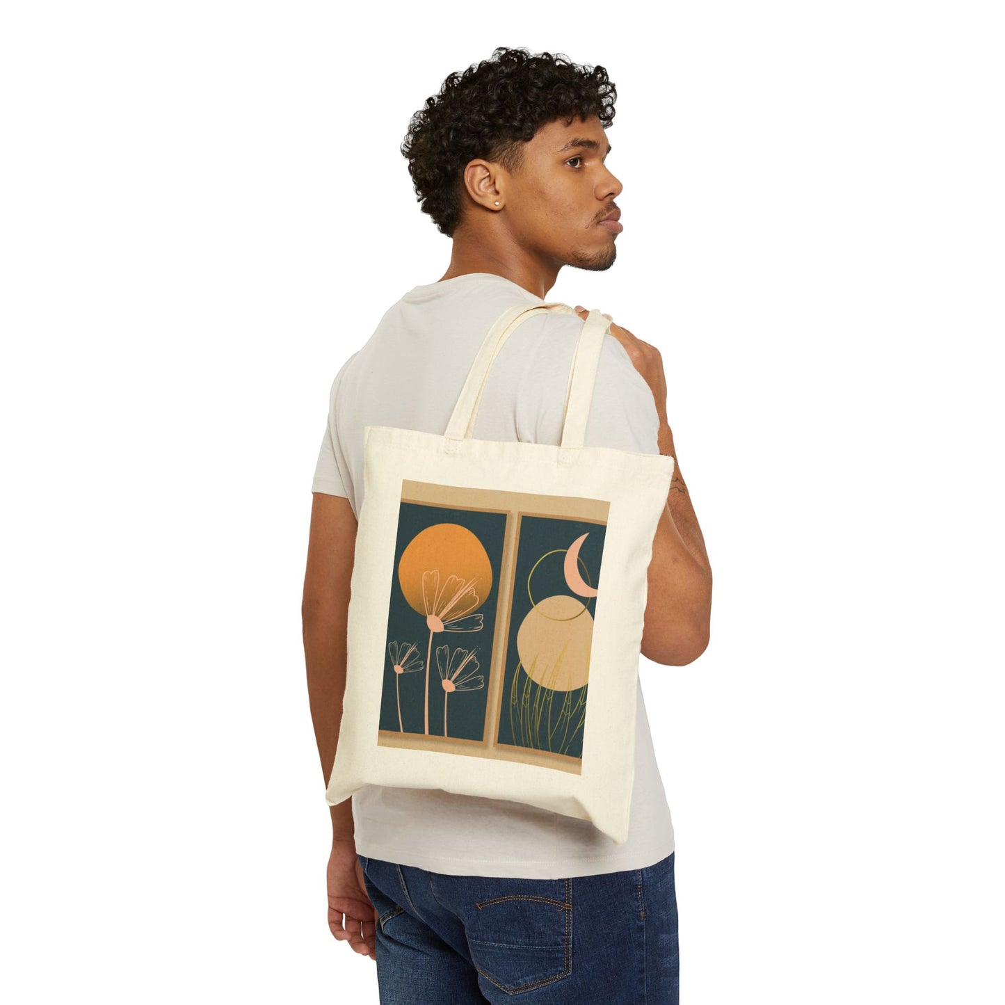 Boho Floral Tote Bag