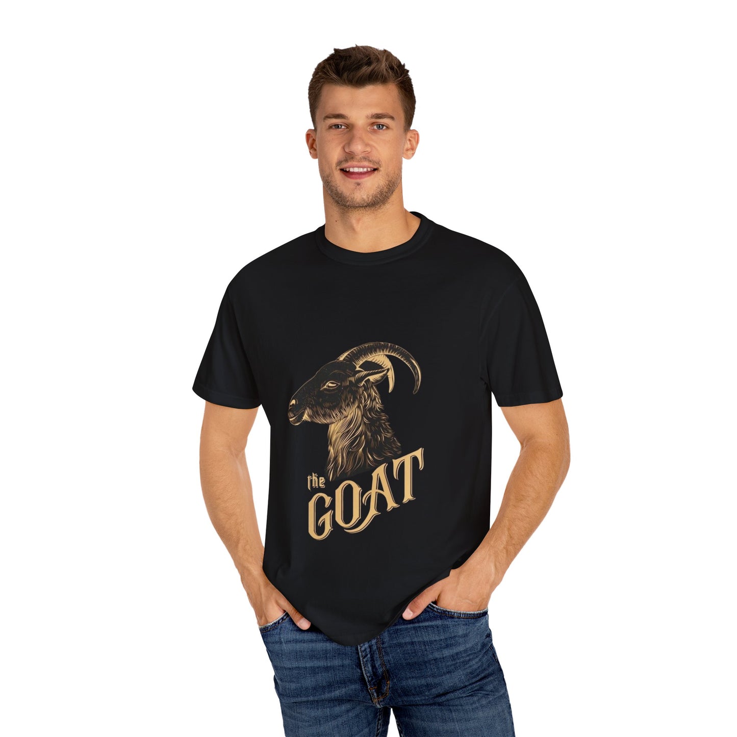THE GOAT – Bold Red Graphic Tee