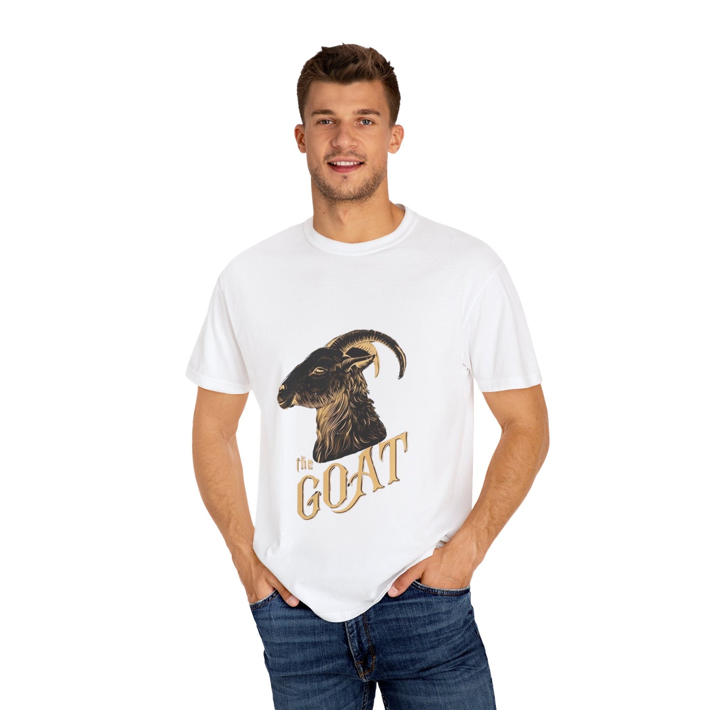 THE GOAT – Bold Red Graphic Tee