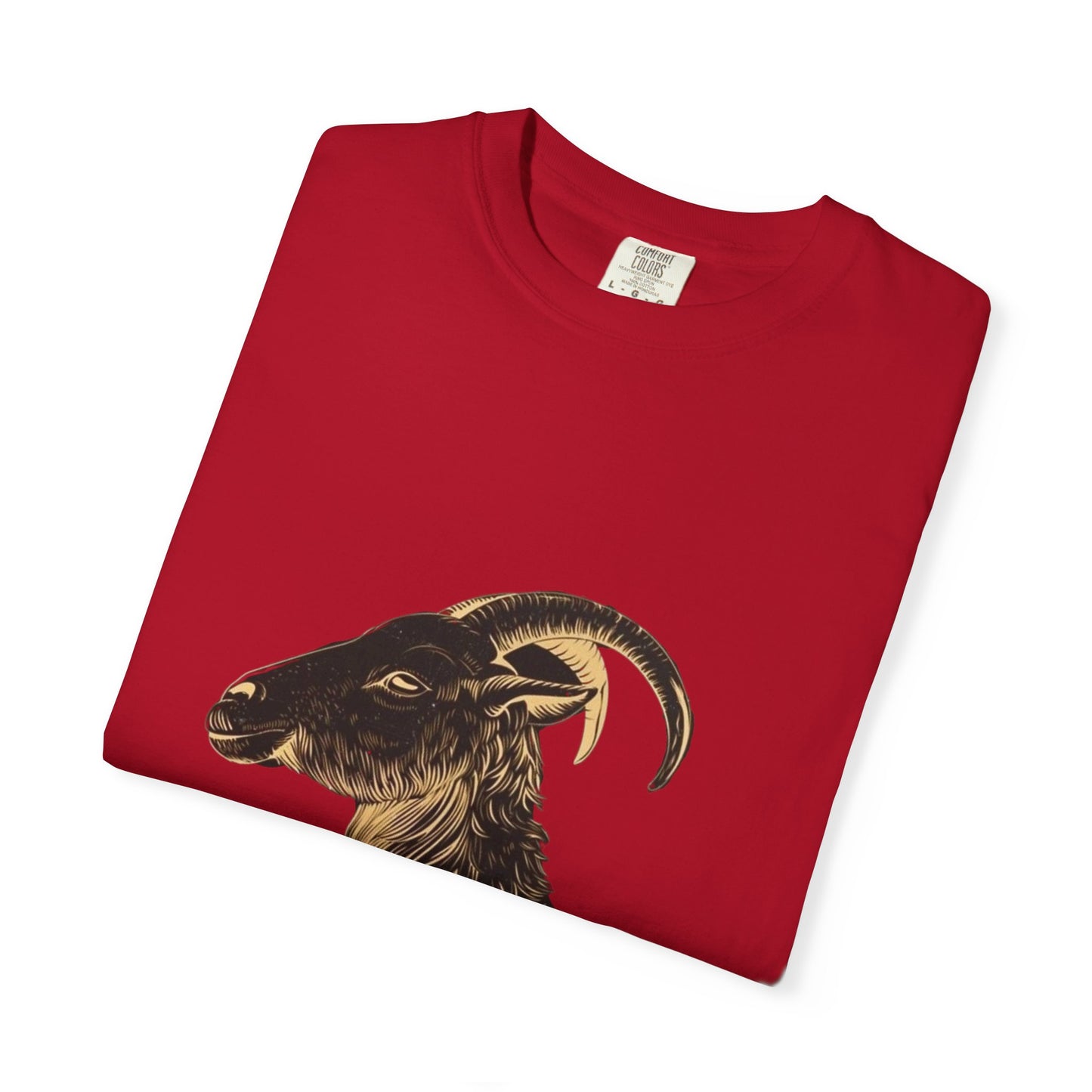 THE GOAT – Bold Red Graphic Tee